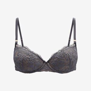 ThirdLove All Day Lace T-Shirt Bra Size 38Hcharcoal / 38H